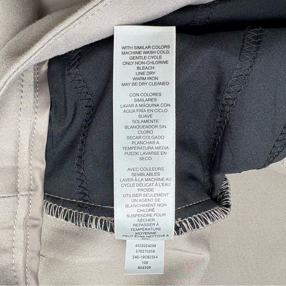 NWT Chico's Fabulously Slimming Ankle Pant 2.5 US Size 14 Tan Stretch 27” Inseam - Picture 9 of 10
